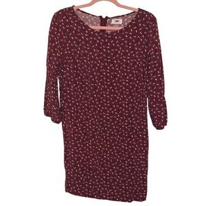 Old Navy Women's Size M Floral Knee Length Dress Office Careerwear Cottagecore